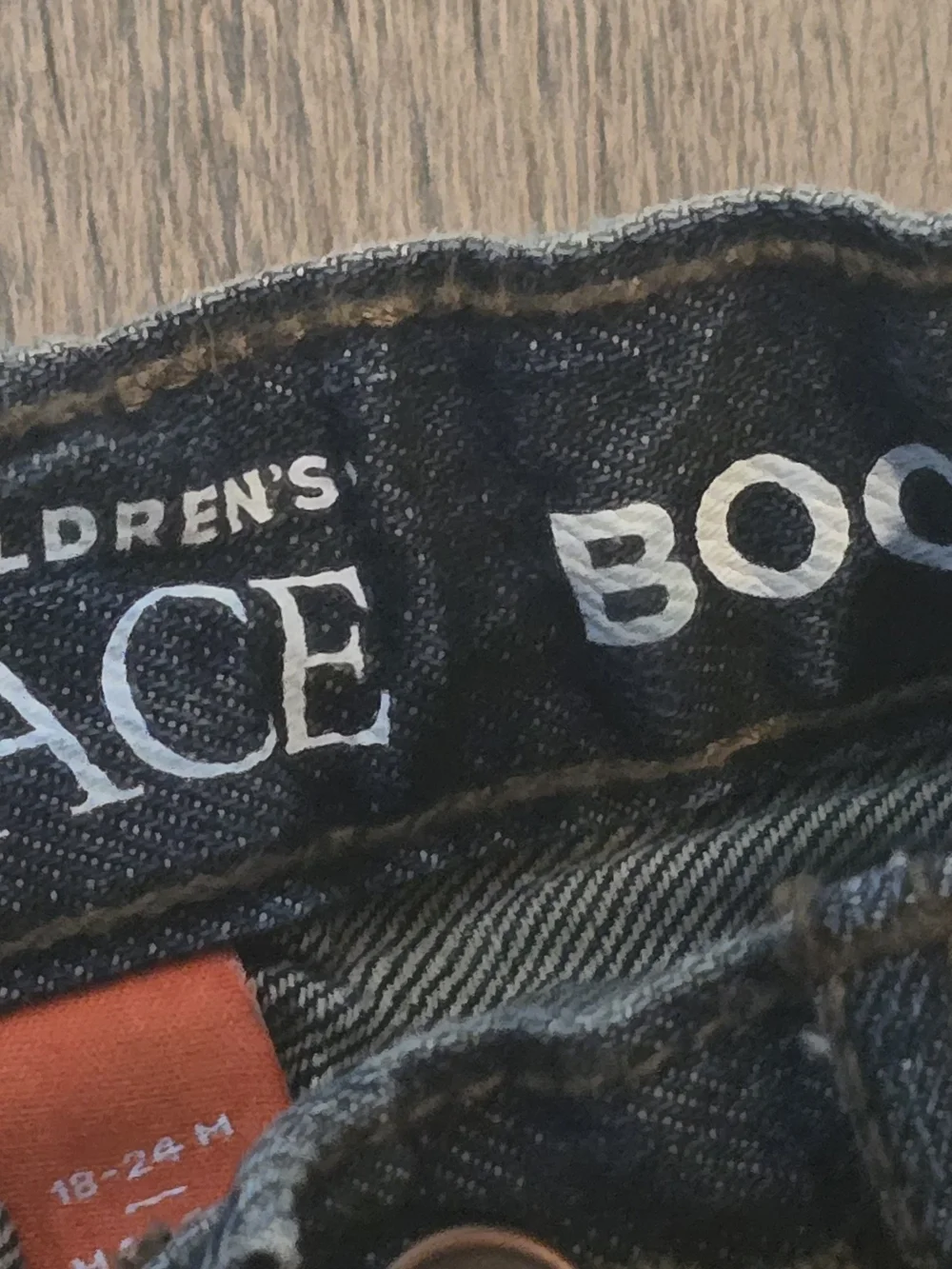 The Children's Place Lot 2 Baby Boy Pants 18-24M Gray Chinos & Blue Denim Jeans
